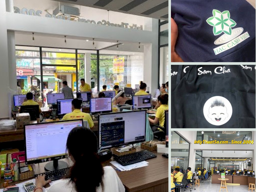 Xưởng in logo áo bảo hộ lao động nhân viên - Thiết kế in logo tại Việt Nam Printing