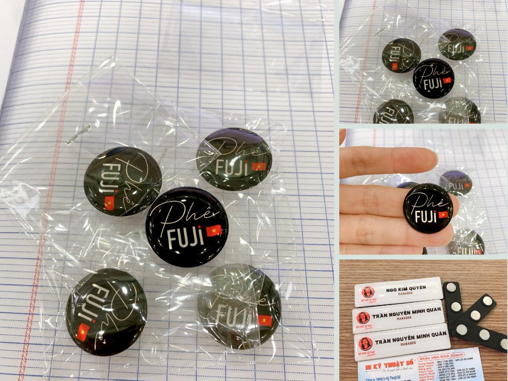 Top 10 công ty làm huy hiệu logo đeo áo nam châm dẻo tại TPHCM trên Việt Nam Printing