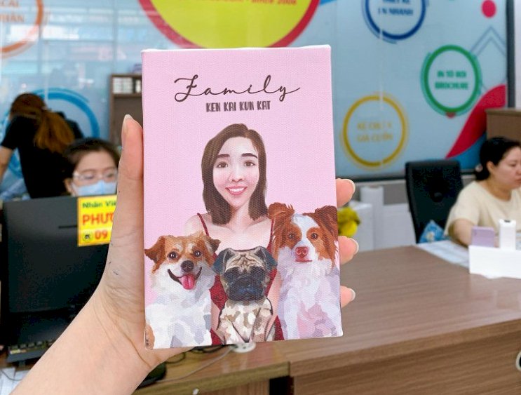 In tranh chân dung biếm họa - in vải bố Canvas | In Kỹ Thuật Số Since 2006