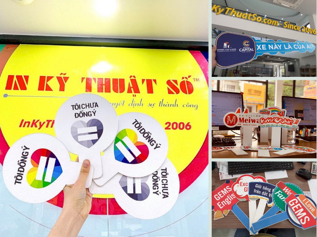 Top 10 xưởng in Hashtag cầm tay - Phụ kiện chụp ảnh check in cho sự kiện