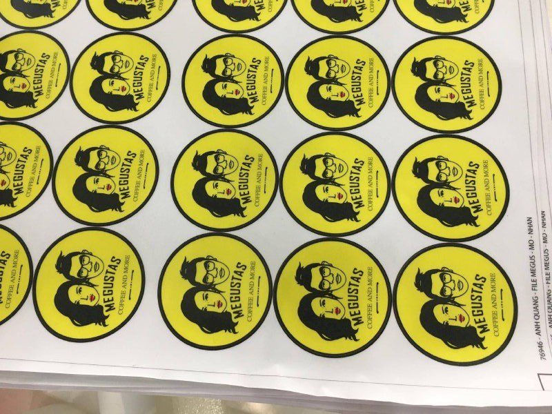 In tem nhãn decal ăn vặt, trà sữa bao mọi số lượng ít, nhiều