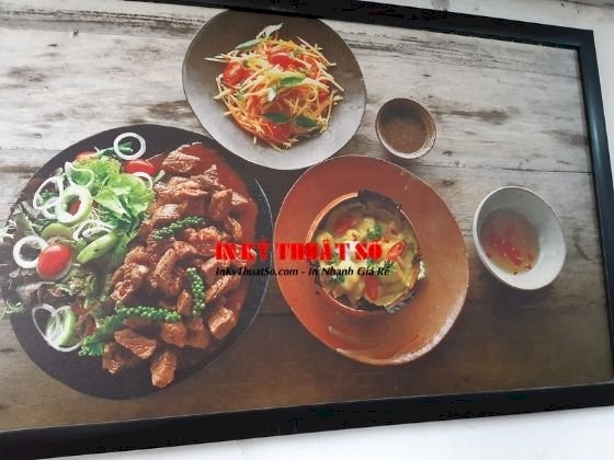 In tranh ẩm thực trang trí nhà hàng tại xưởng in Việt Nam Printing