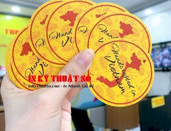 Báo giá làm tag giấy, tag sản phẩm, tag giá, tag treo tại Việt Nam Printing