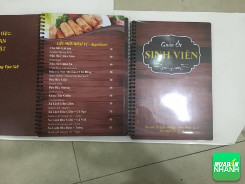 Đặt  in thực đơn, in menu nhà hàng cùng VietNam Printing