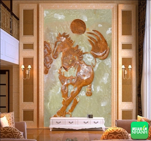Nhận in trang trí nhà 3 tầng với tranh dán tường 3D khổ dọc tại Việt Nam Printing