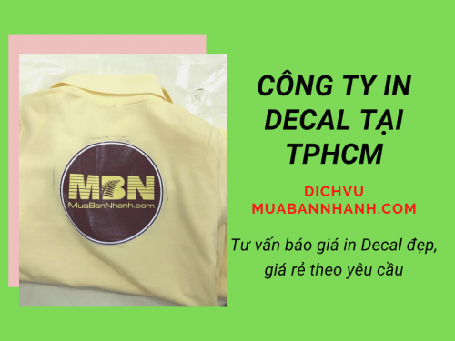 Công ty in decal tại TPHCM - Tư vấn báo giá in decal đẹp rẻ, in decal dạng tờ theo yêu cầu‎