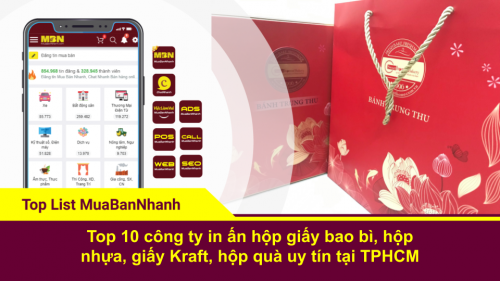 Top 10 công ty in ấn hộp giấy bao bì, hộp nhựa, giấy Kraft, hộp quà uy tín tại TPHCM