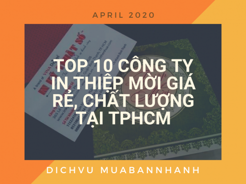 Top 10 công ty in thiệp mời theo danh sách giá rẻ, theo yêu cầu TPHCM