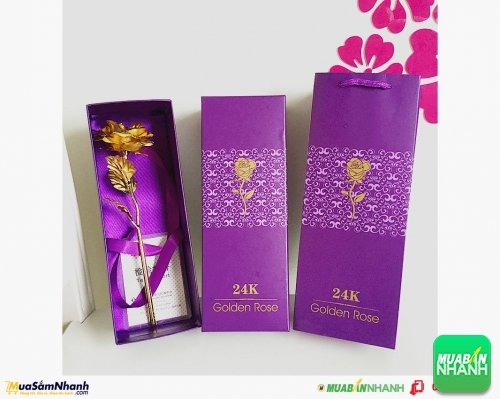 20/10 nên tặng quà gì cho bạn gái - bông hồng 3D mạ vàng dành tặng bạn gái