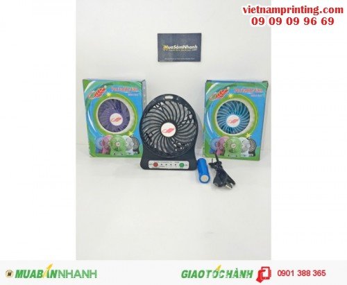 Quạt sạc mini để bàn cực tiện dụng cho sinh viên tránh cái nóng oi bức trong giản đường